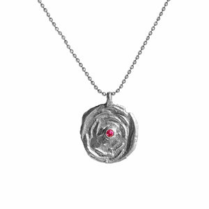 Flora Coin Birthstone Necklace - Corvo Jewelry By Lily Raven - 14k Gold Jewelry