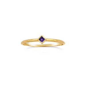 Glint Amethyst Ring - Corvo Jewelry By Lily Raven - 14k Gold Jewelry