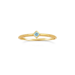 Glint Aquamarine Ring - Corvo Jewelry By Lily Raven - 14k Gold Jewelry