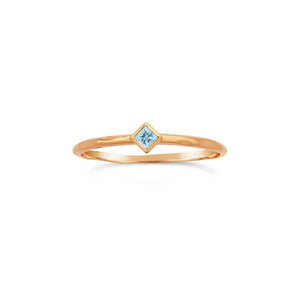 Glint Aquamarine Ring - Corvo Jewelry By Lily Raven - 14k Gold Jewelry