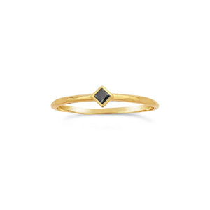 Glint Black Diamond Ring - Corvo Jewelry By Lily Raven - 14k Gold Jewelry