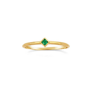 Glint Emerald Ring - Corvo Jewelry By Lily Raven - 14k Gold Jewelry