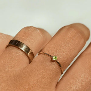 Glint Peridot Ring - Corvo Jewelry By Lily Raven - 14k Gold Jewelry