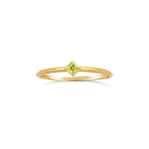Glint Peridot Ring - Corvo Jewelry By Lily Raven - 14k Gold Jewelry