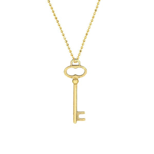 Key to Happiness Necklace - Corvo Jewelry By Lily Raven - 14k Gold Jewelry