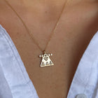 Perspective Diamond Necklace - Corvo Jewelry By Lily Raven - 14k Gold Jewelry
