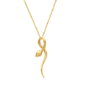 Serpent Necklace - Corvo Jewelry By Lily Raven - 14k Gold Jewelry